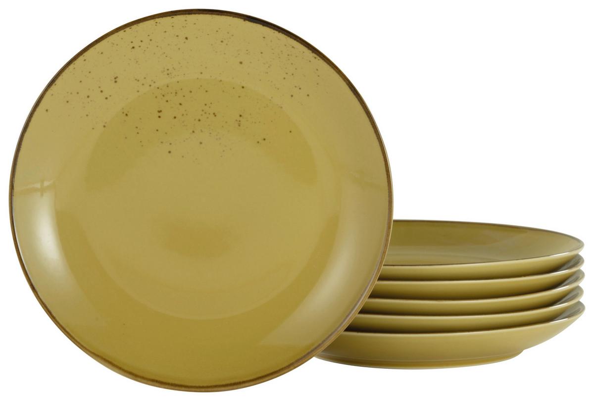 Speisetellerset 21976 Nature Collection - Currygelb, Trend, Keramik (27cm) - Creatable