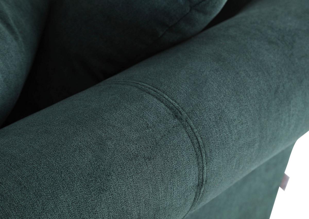 Bigsofa Lamour - Dunkelbraun/Grün, KONVENTIONELL, Holz/Textil (270/80cm) - Livetastic