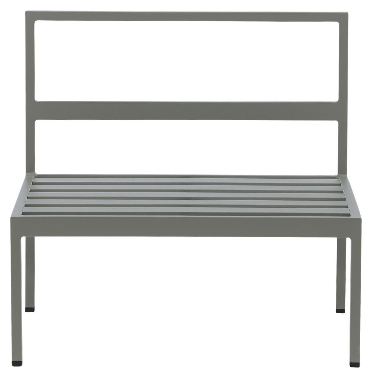 Loungesessel Copacabana - Pastellgrün/Grau, KONVENTIONELL, Metall (70/65/74cm) - Gardenson