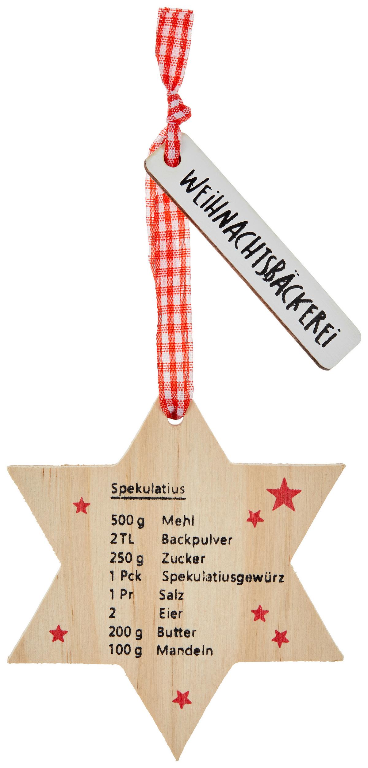 Dekostern Sila - Naturfarben, MODERN, Holz (8,5/1/8,5cm)