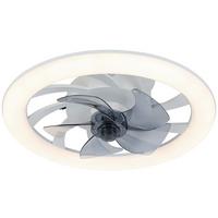 STROPNÝ VENTILÁTOR VIRTI - priehľadné/sivá, Modern, plast (50/1cm) - Mömax