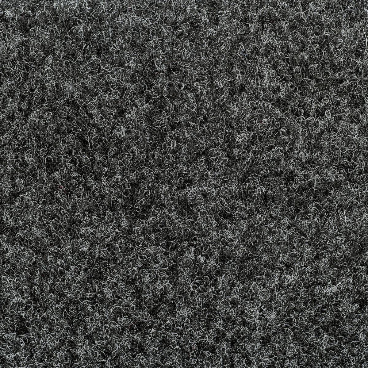 Teppichfliese Anthrazit Solid Vel 50x50 cm Florhöhe 4 mm - Anthrazit, Basics, Textil (50/50cm)