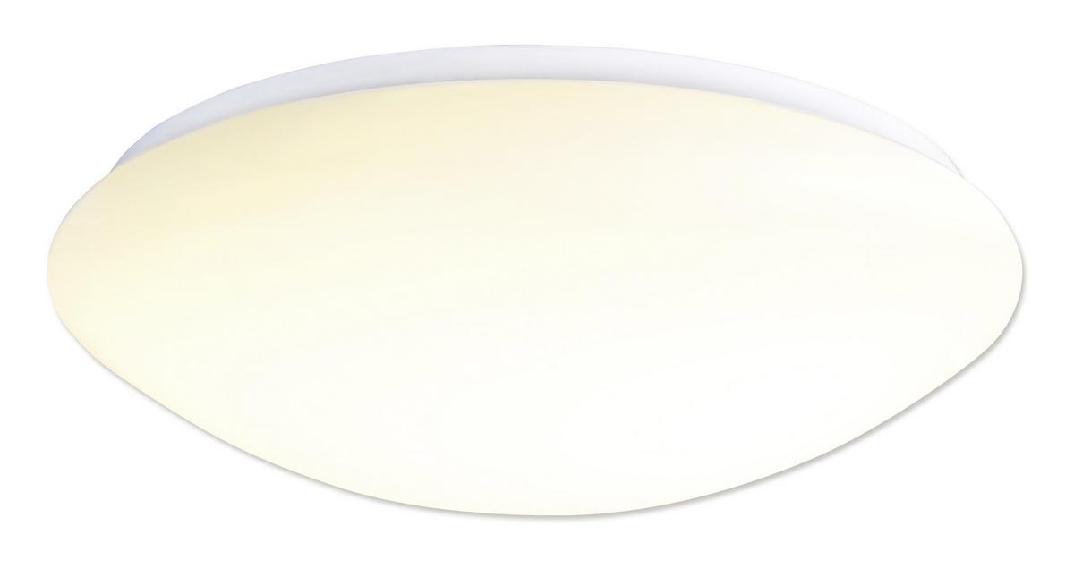 LED-Deckenleuchte Ø 35 cm Rund dimmbar mit Fernbedienung - Weiß, Basics, Kunststoff/Metall (35/11cm) - Näve
