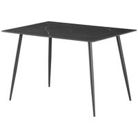 Esstisch Levi Keramik Schwarz, B: 120 Cm - Schwarz, KONVENTIONELL, Keramik/Metall (120/76/80cm) - P & B