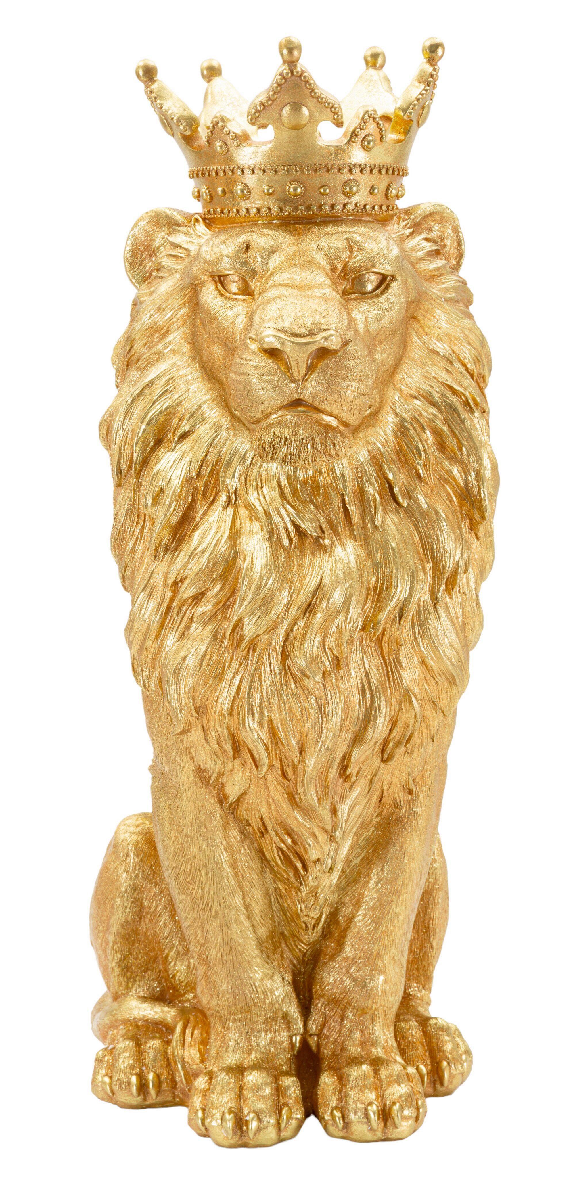 Skulptur Kunststoff, Gold - Basics, Kunststoff (30/74/42cm)