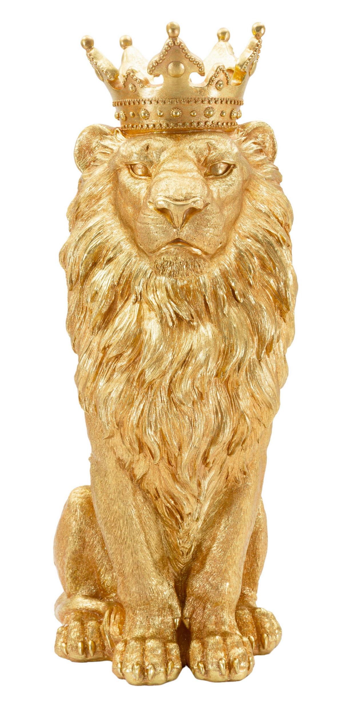 Skulptur Kunststoff, Gold - Basics, Kunststoff (30/74/42cm)