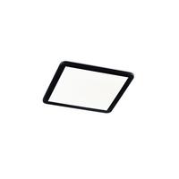 Deckenleuchte L: 40 cm Quadratisch 4-Fach Schaltbar - Schwarz, Basics, Kunststoff (40/40/3cm)