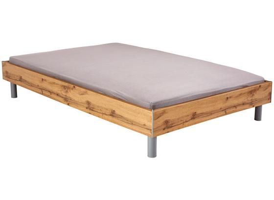 Futonbettrahmen Belia, 140x200 cm - Eichefarben/Alufarben, KONVENTIONELL, Holzwerkstoff (140/200cm) Futonbettrahmen Belia, 140x200 cm - Eichefarben/Alufarben, KONVENTIONELL, Holzwerkstoff (140/200cm)