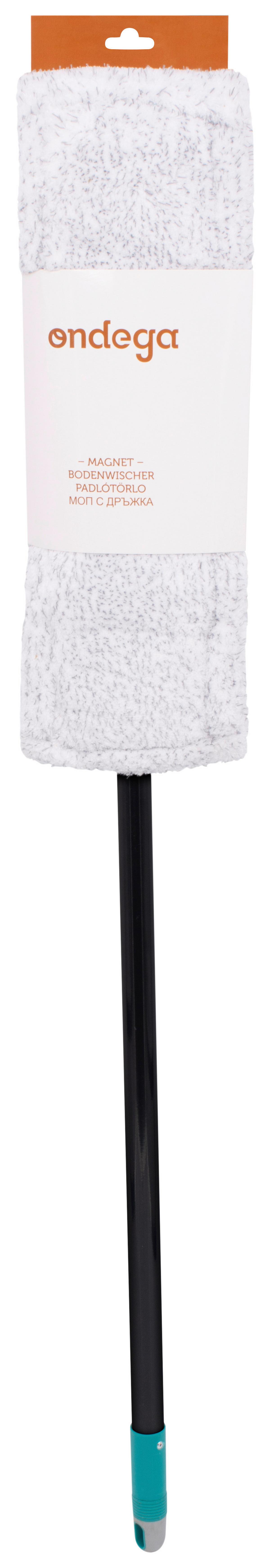 Bodenwischer Magnet mit Teleskopstiel - Blau/Grün, KONVENTIONELL, Textil/Metall (100/15/8cm) - Ondega