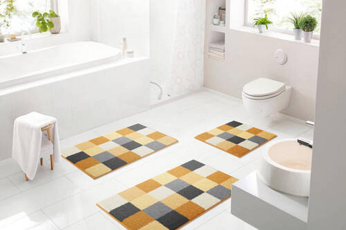 KOBEREC DO KOUPELNY B2747-076001254 - bílá/černá, Basics, textil (50/60cm) - Grund