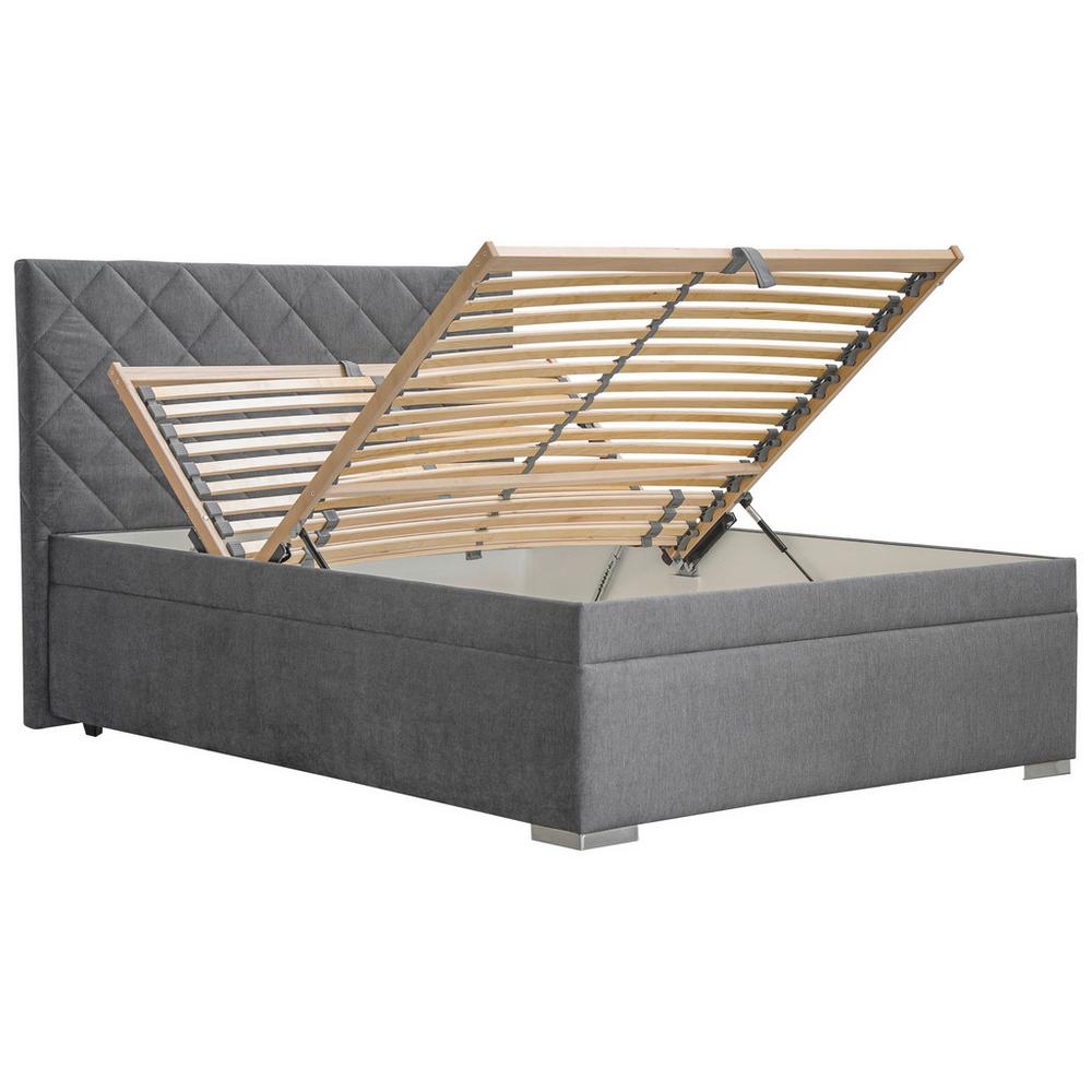 Čalouněná postel KLARA 140/200cm,tmavě šedá