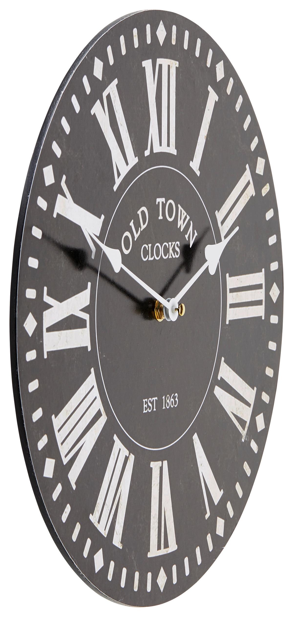 Wanduhr Alexandros Versch. Designs, D: 35 Cm - Multicolor, Basics, Papier/Holzwerkstoff (35cm) - Luca Bessoni