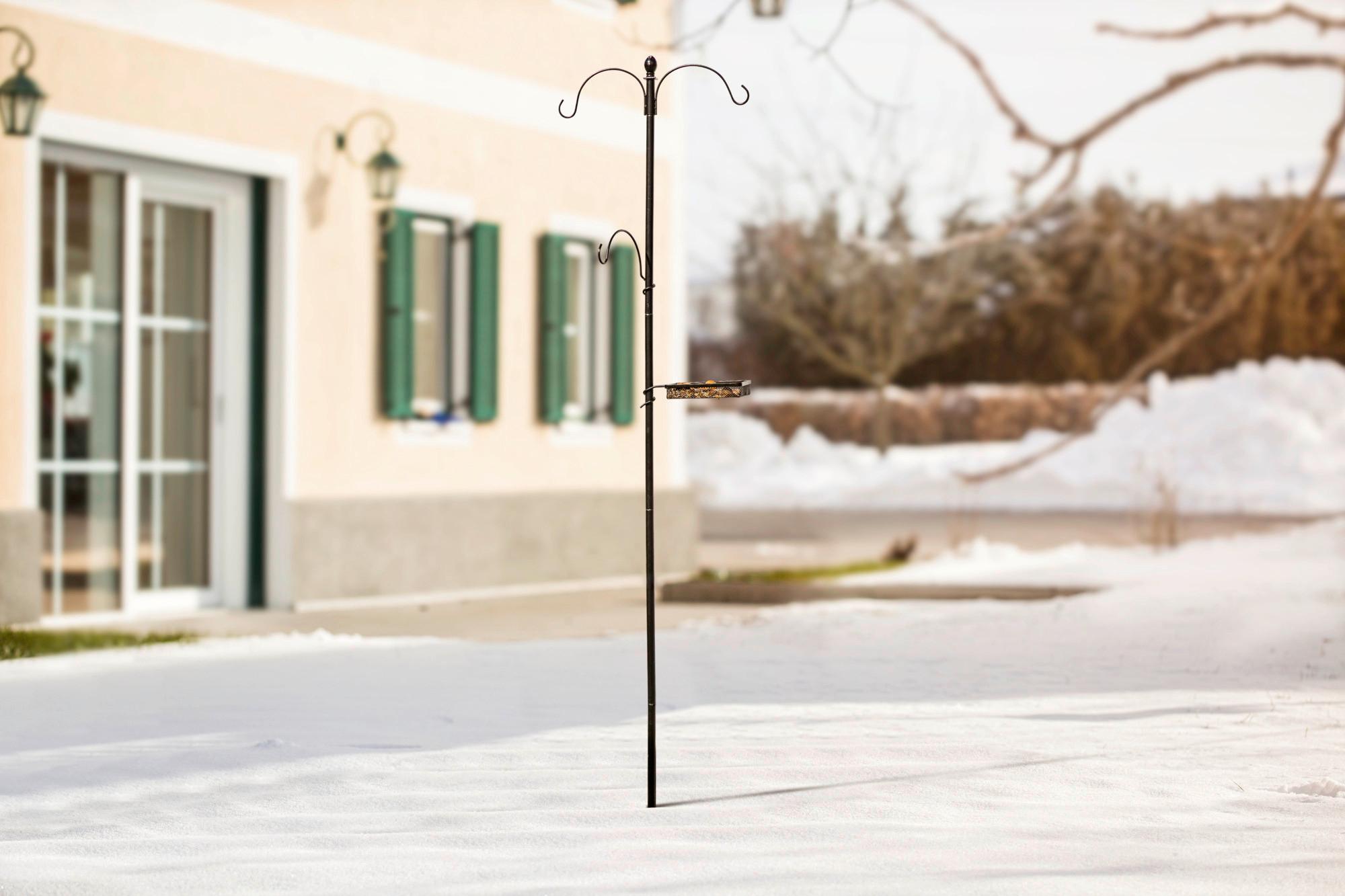 Vogelfutter-Station BxHxT: ca. 54x220x10 cm - Schwarz, Basics, Metall (54/220/10cm) - Windhager