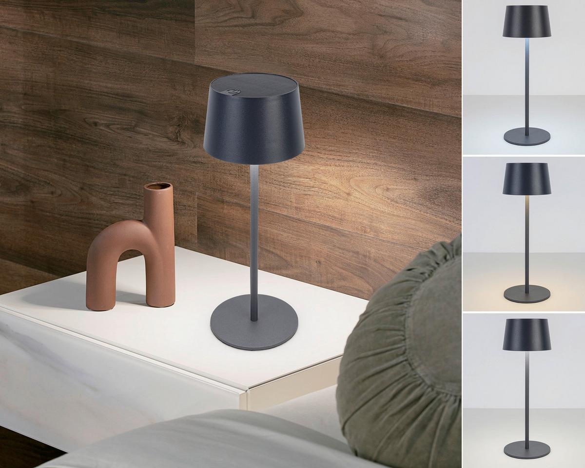 SOLÁRNÍ SVÍTIDLO ZITZ - antracitová, Konvenční, kov/plast (9/25cm) - Mömax