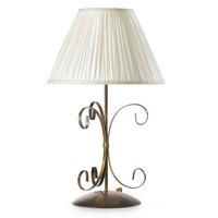 Tischleuchte Odino Braun D: 35 Cm - Braun/Weiß, KONVENTIONELL, Kunststoff/Textil (35/57cm)