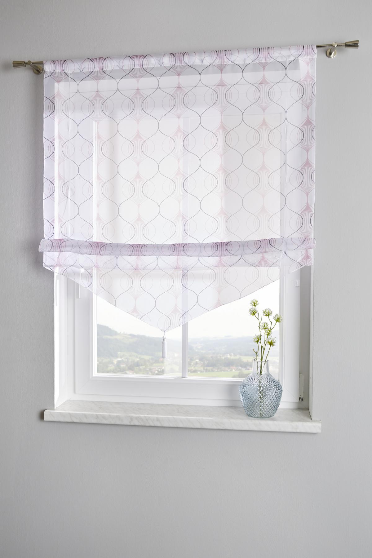 Roló Nele - fáradtrózsaszín/taupe, Modern, textil (80/140cm) - Luca Bessoni