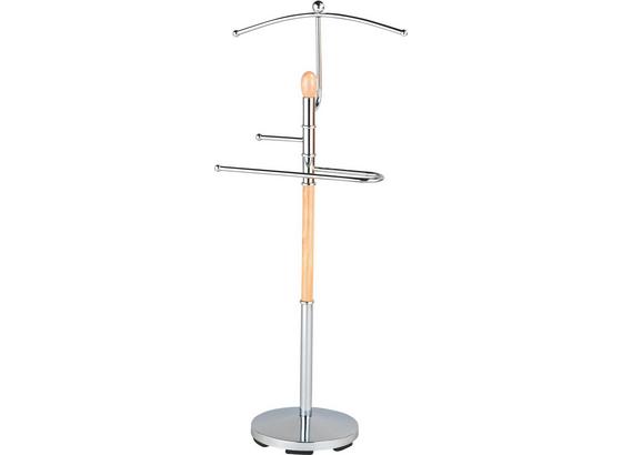 Herrendiener Natur / Silber - Silberfarben/Braun, MODERN, Holzwerkstoff/Metall (24/108/48cm) Herrendiener Natur / Silber - Silberfarben/Braun, MODERN, Holzwerkstoff/Metall (24/108/48cm)