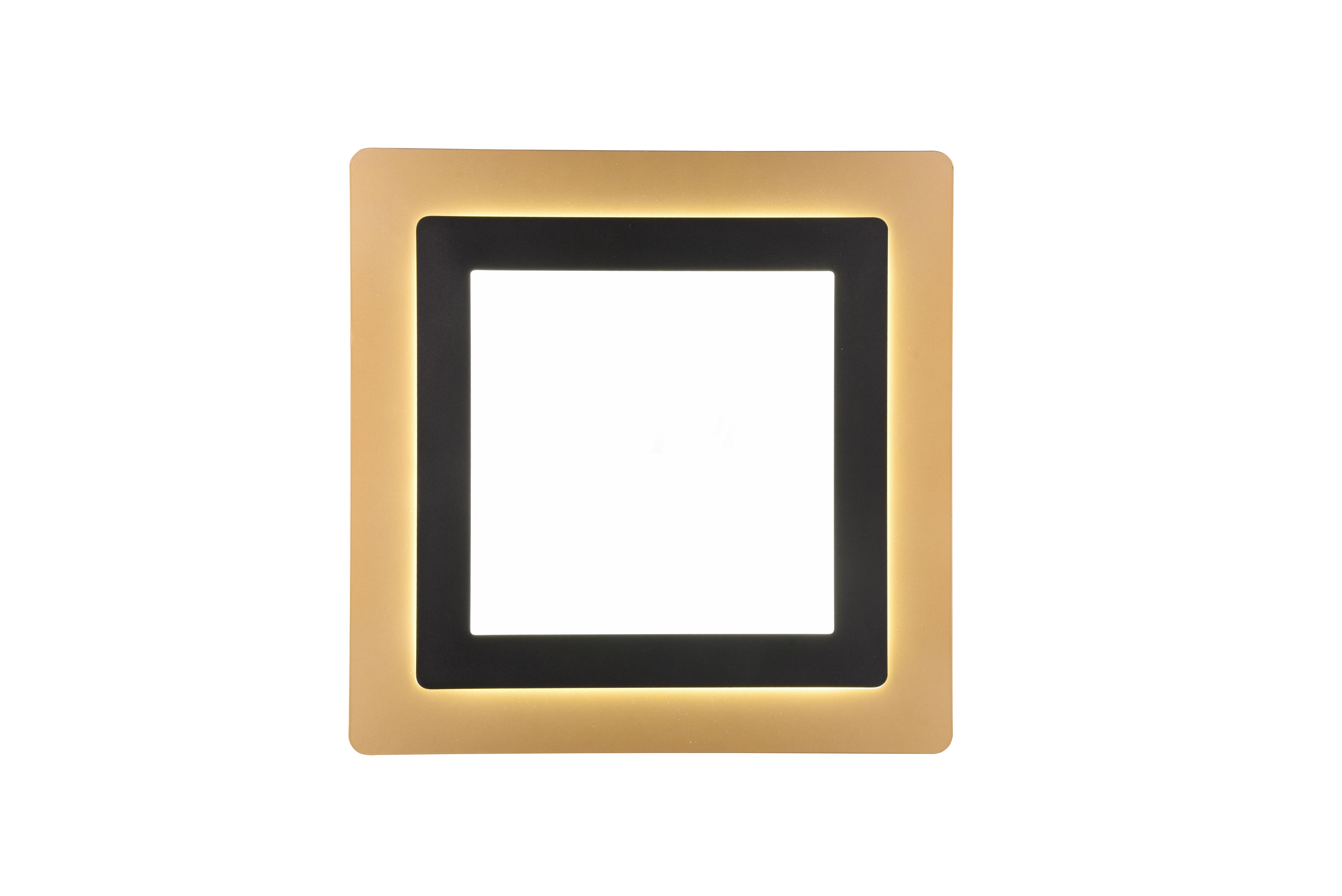 Led-deckenleuchte 641510280 Morgan - Goldfarben/Schwarz, Design, Metall (45/45/4,2cm) - Trio Leuchten