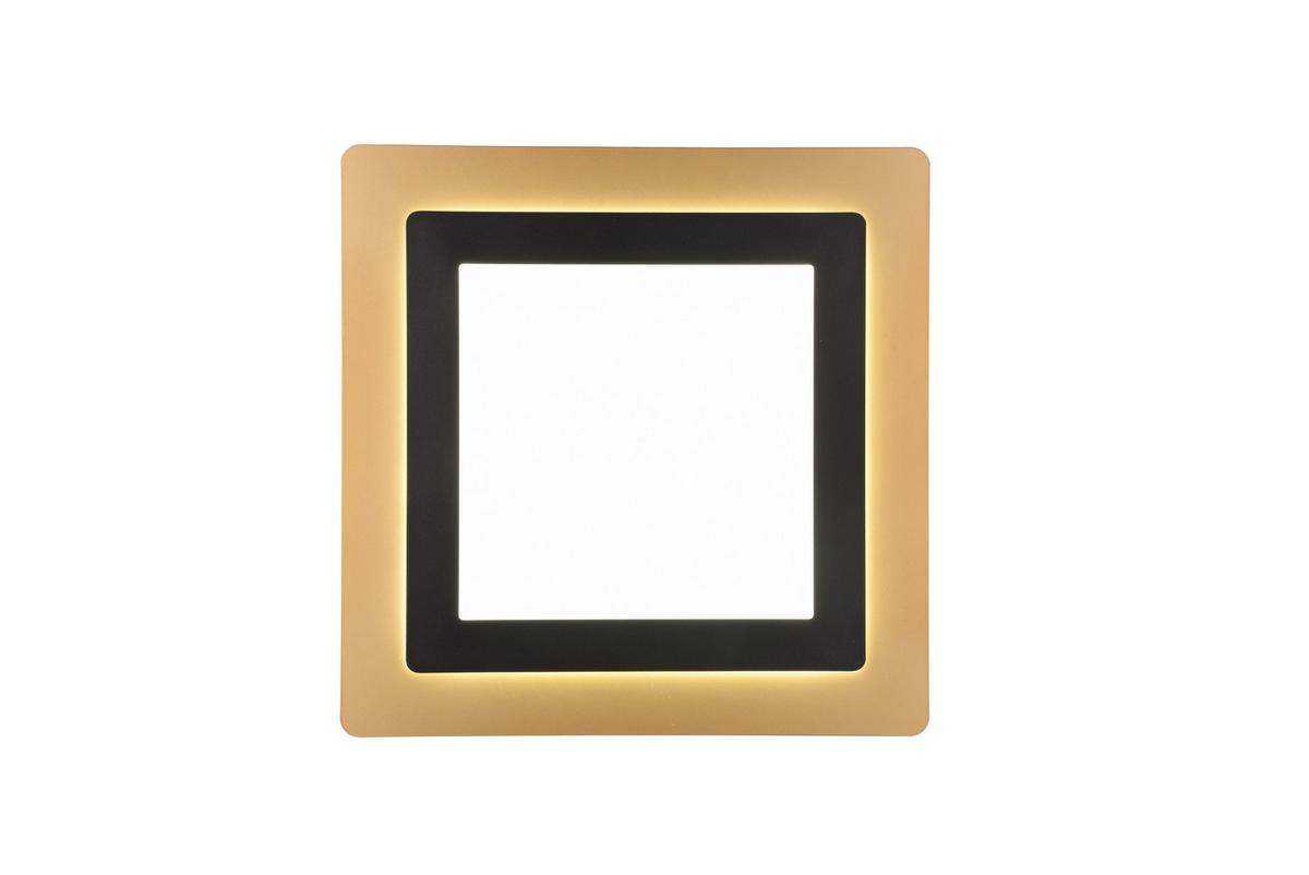 Led-deckenleuchte 641510280 Morgan - Goldfarben/Schwarz, Design, Metall (45/45/4,2cm) - Trio Leuchten