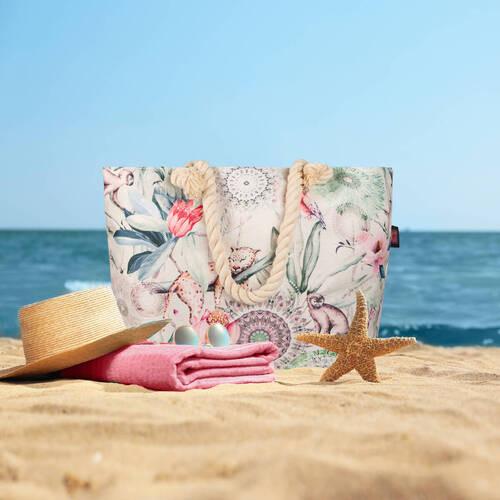 Strandtasche Wayan Multicolor 43x60 cm - Multicolor, KONVENTIONELL, Textil (43/60cm)