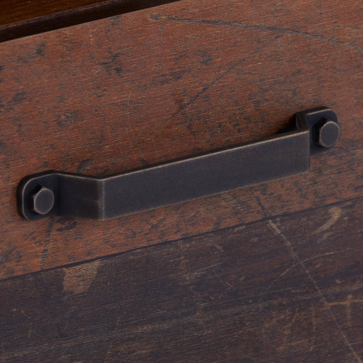 Előszobafal Ontario - tölgyfa színű/szürke, Trend, faalapú anyag/Üveg (128,5/200/37cm) - Ondega