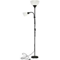 STOJACIA LAMPA VANESSA -BASED- - čierna/biela, Modern, kov/plast (42/21/180cm) - Mömax