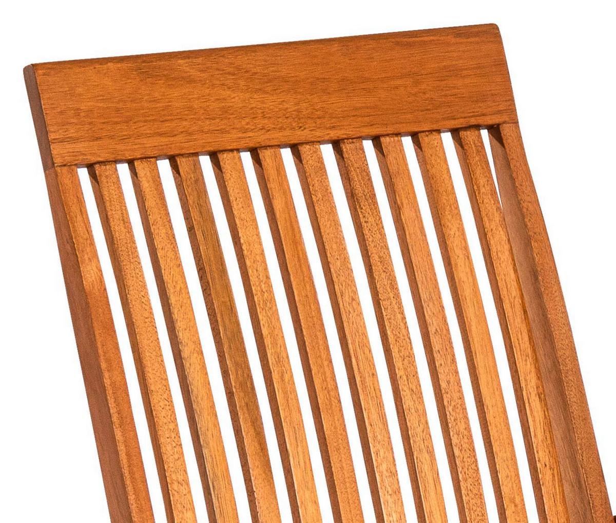 Gartenmöbel Set 5-Tlg Comodoro Echtholz Klappbar mit Kissen - Braun/Grau, KONVENTIONELL, Holz/Textil - Gardenson