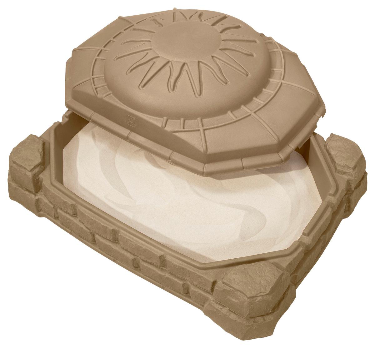 Sandkasten 7220kr - Braun, KONVENTIONELL, Kunststoff (111,8/39,4/81,2cm) - Ambia Garden