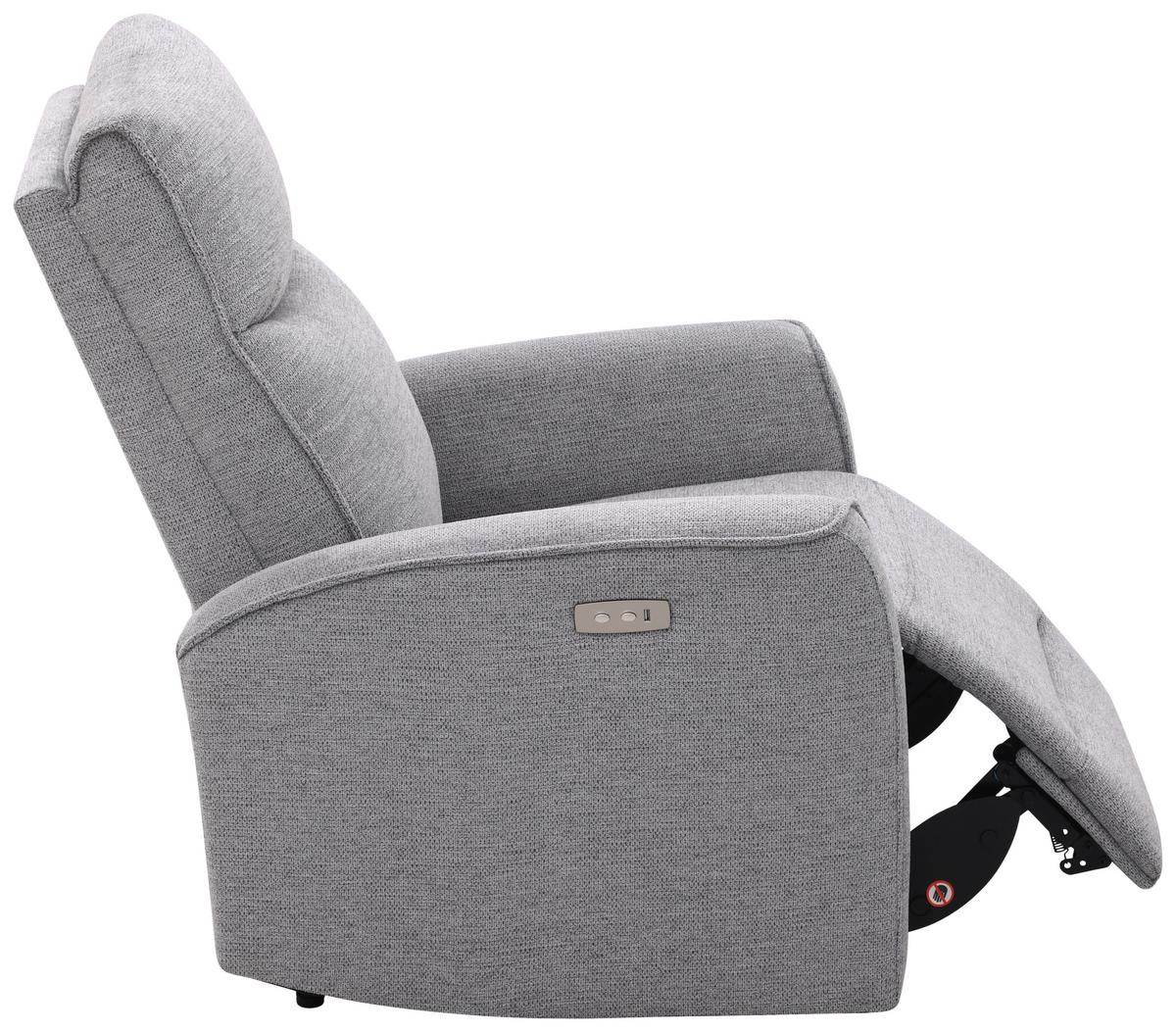 Fernsehsessel Leon Dunkelgrau mit Relaxfunktion - Dunkelgrau/Schwarz, Basics, Holz/Kunststoff (80/102/96cm) - Ondega