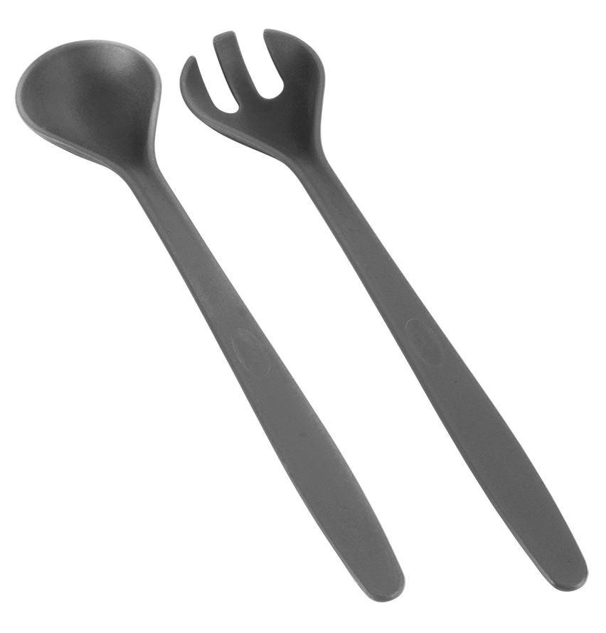 Salatbesteck Aus Kunststoff Marlin Aqua, 2er-Set - Grau, Basics, Kunststoff (6,3/28cm) - Metaltex