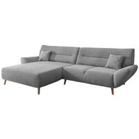 Ecksofa Drago Silberfarben S: 166/290 cm - Wildeiche/Silberfarben, MODERN, Holz/Textil (166/290cm) - MID.YOU