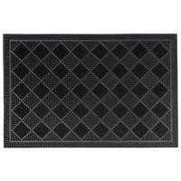 Fußmatte Dana 40x60 cm Gummi Rutschfest - Schwarz, KONVENTIONELL, Kunststoff (40/60cm) - Ondega