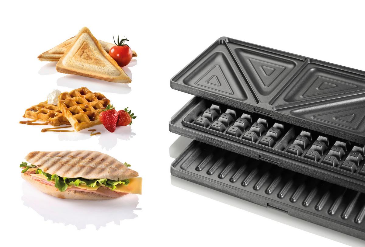 Minigrill 2-in-1 Sm703gcb Schwarz - Schwarz, Basics, Kunststoff/Metall (22,8/9,5/22,7cm) - Gorenje