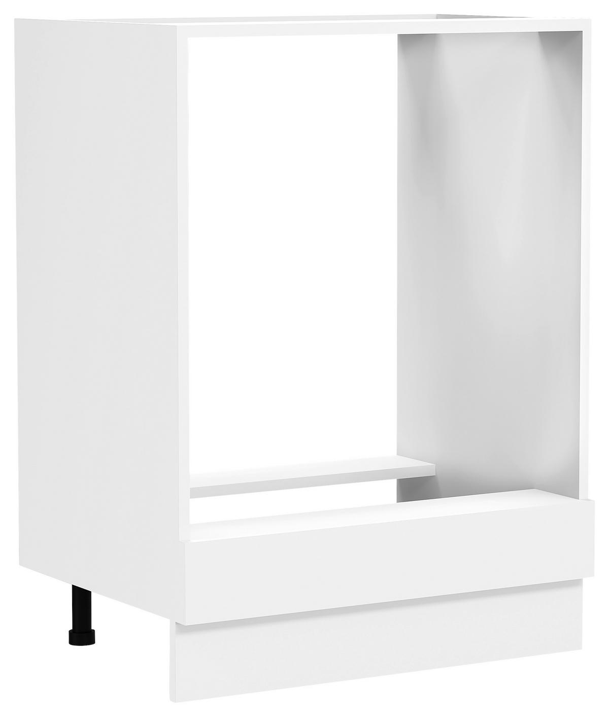 Herdumbauschrank Fasola Weiß B: 60 Cm - Weiß, Trend, Holzwerkstoff/Kunststoff (60/82/46cm) - MID.YOU