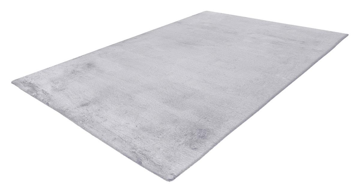 Hochflorteppich Saika 100 - Weiß/Grau, KONVENTIONELL, Textil (160/230cm)
