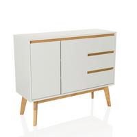 Sideboard Tarolo Weiß B: 97 - Hellbraun/Weiß, MODERN, Holzwerkstoff (97/34/80cm) - MID.YOU