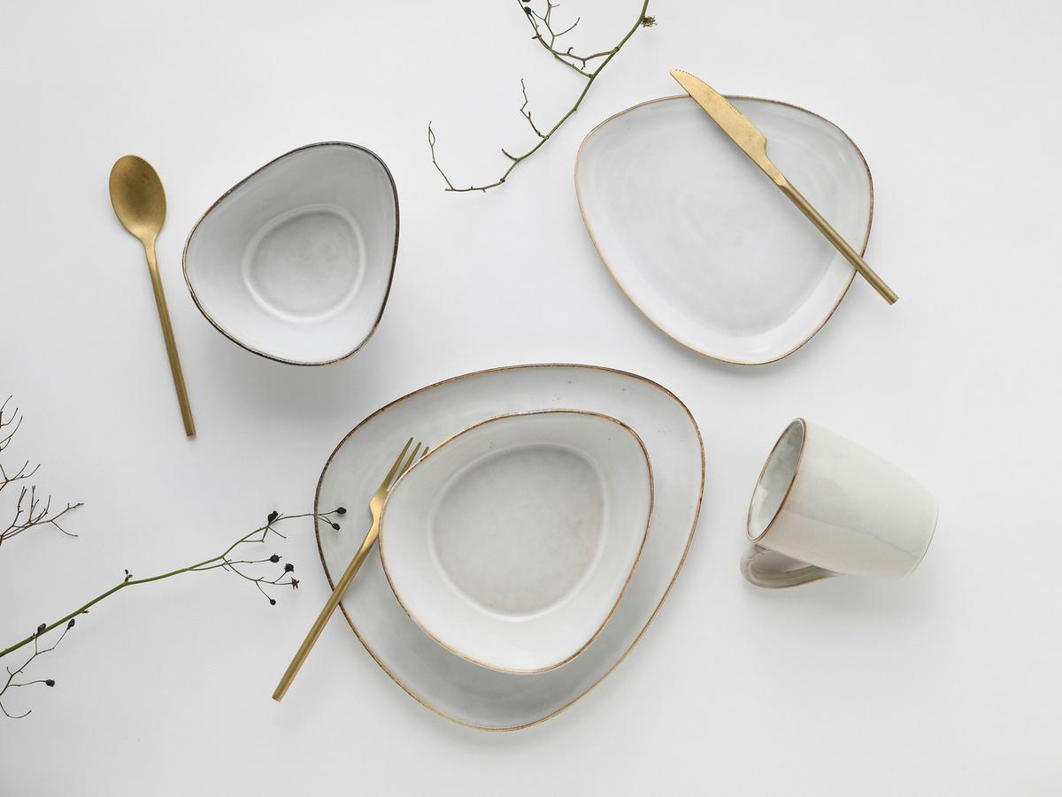 Kombiservice Keramik 2 Personen Geschirr Set - Weiß, Trend, Keramik (34/29,5/36cm) - Creatable