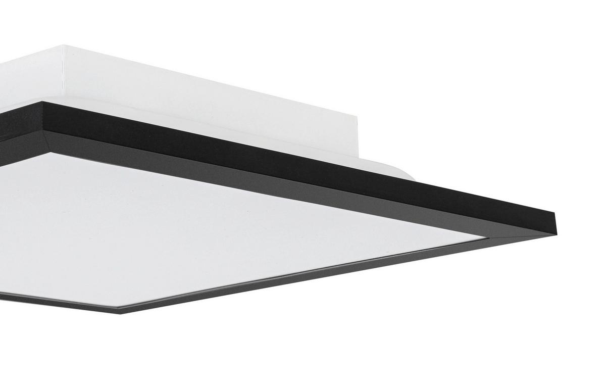 STROPNÍ LED SVÍTIDLO JUO - bílá/černá, Moderní, kov/plast (30/30/5,5cm) - Mömax