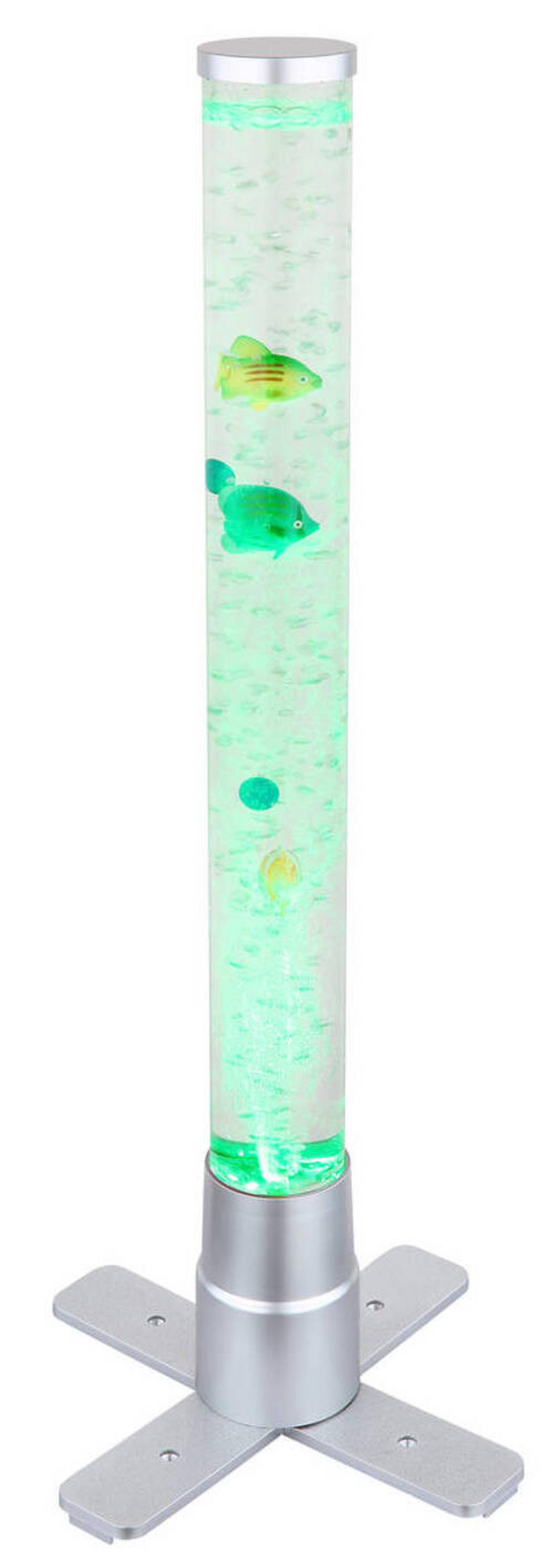 Led-stehleuchte 9017 - Klar/Silberfarben, Basics, Kunststoff (24,6/24,6/61,1cm) - Globo