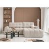 Ecksofa Lulu Taupe S: 268x184cm - Taupe/Schwarz, Design, Textil (268/184cm) - MID.YOU