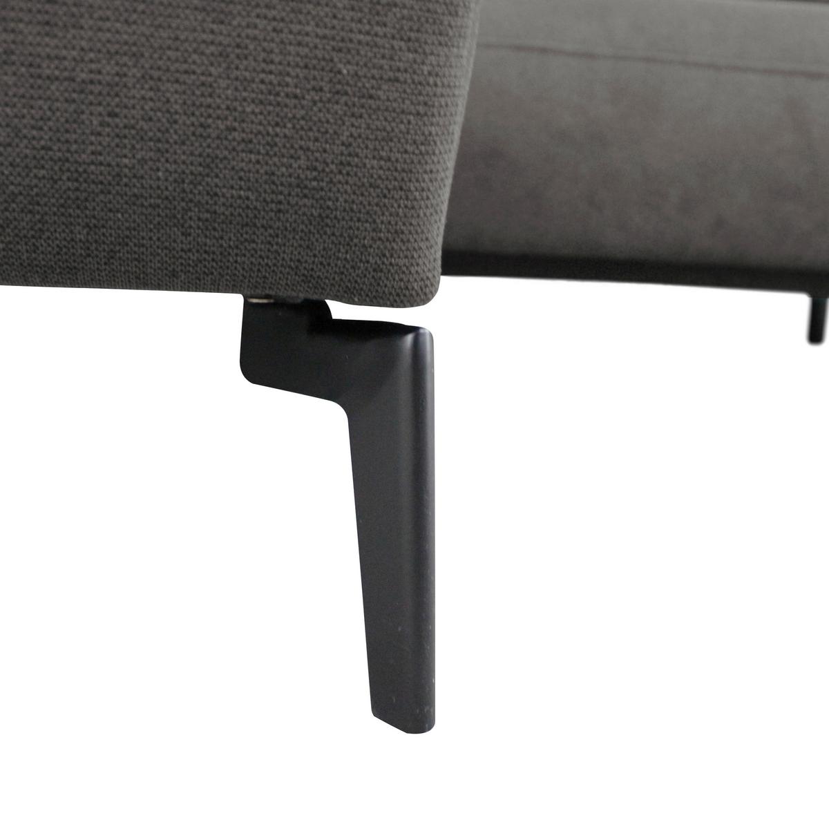 Ecksofa Prince Braun S: 163x240 Cm - Schwarz/Braun, Design, Textil (163/240cm) - MID.YOU