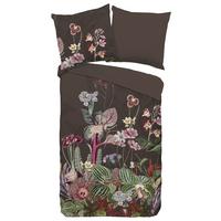 Wendebettwäsche Phoebe Braun Dunkelbraun 155x220 cm - Dunkelbraun/Braun, Design, Textil (155/220cm)