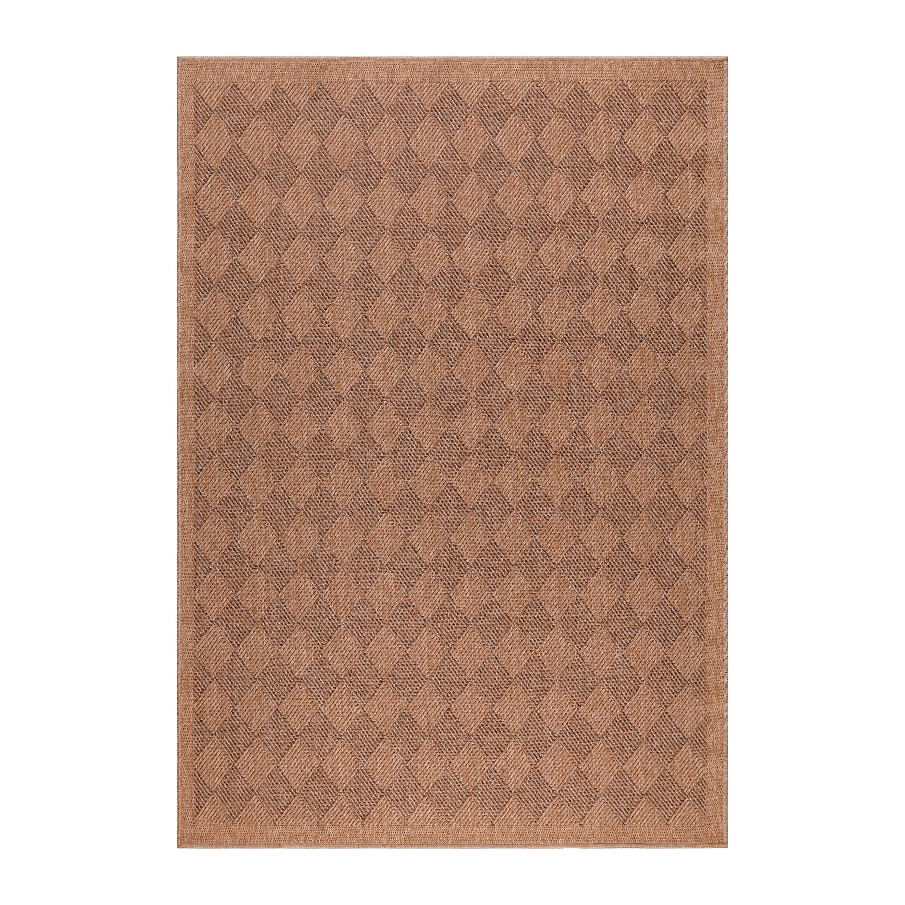 Outdoorteppich Dhaka - Beige, Basics, Textil (80/150cm) - Novel