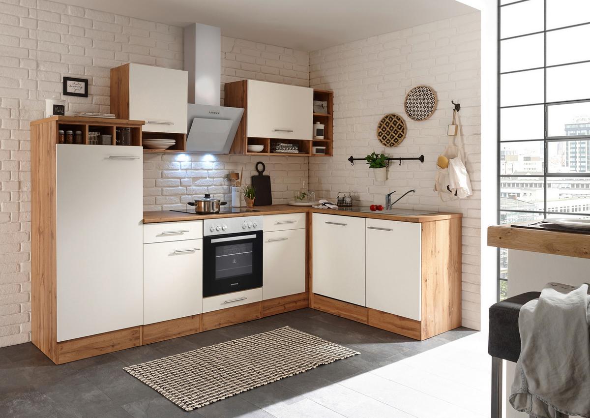 Eckküche Hilde Wildeiche - Wildeiche/Weiß, Basics, Holzwerkstoff (280/172cm) - Respekta