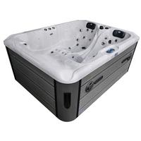 Whirlpool Capri Grauweiß B: 210 Cm - Grauweiß, KONVENTIONELL, Kunststoff (210/160/90cm) - Sanotechnik