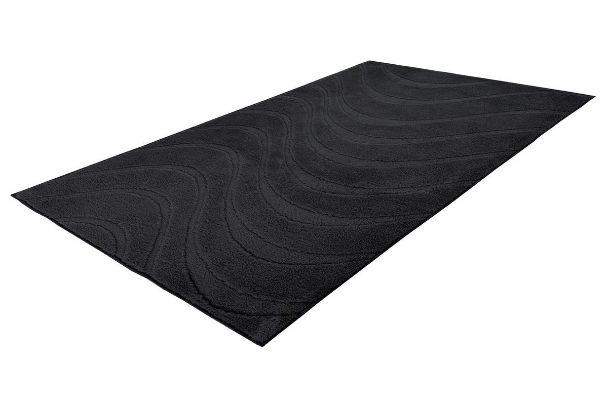Badematte Ocean Touch Schwarz - Basics (50/90cm) - Kayoom
