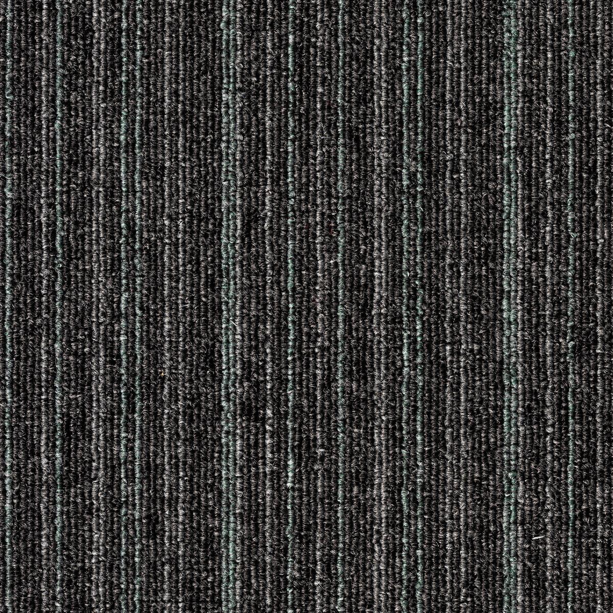 Teppichfliese Grau/Jadegrün Astra 50x50 cm Florhöhe 3 mm - Jadegrün/Grau, Basics, Textil (50/50cm)