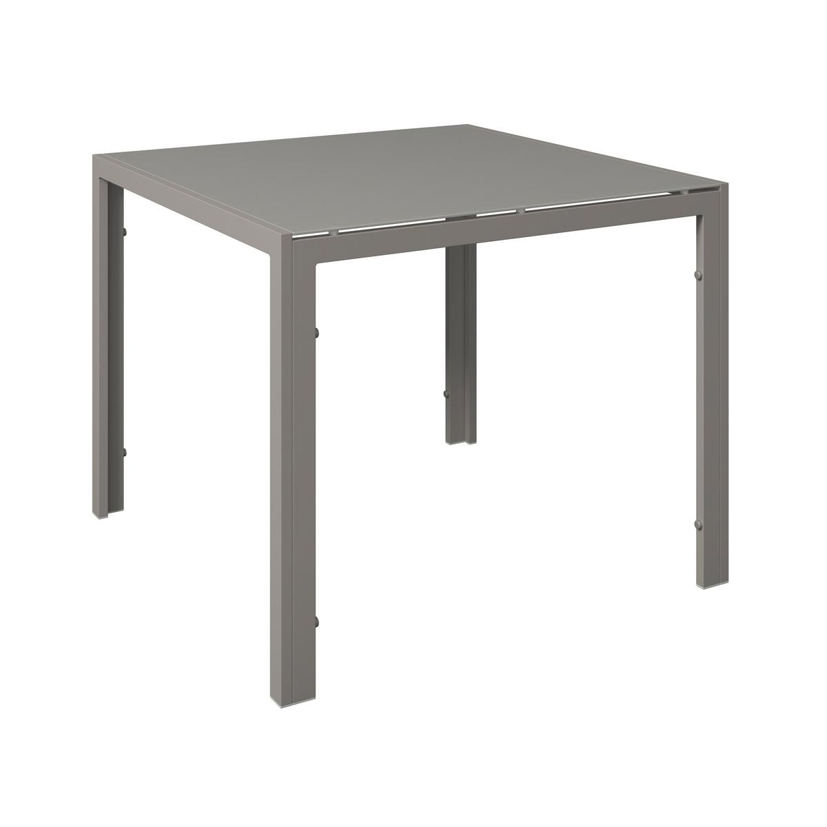 Gartenset Barcelona - Beige, MODERN, Glas/Textil - Beldano