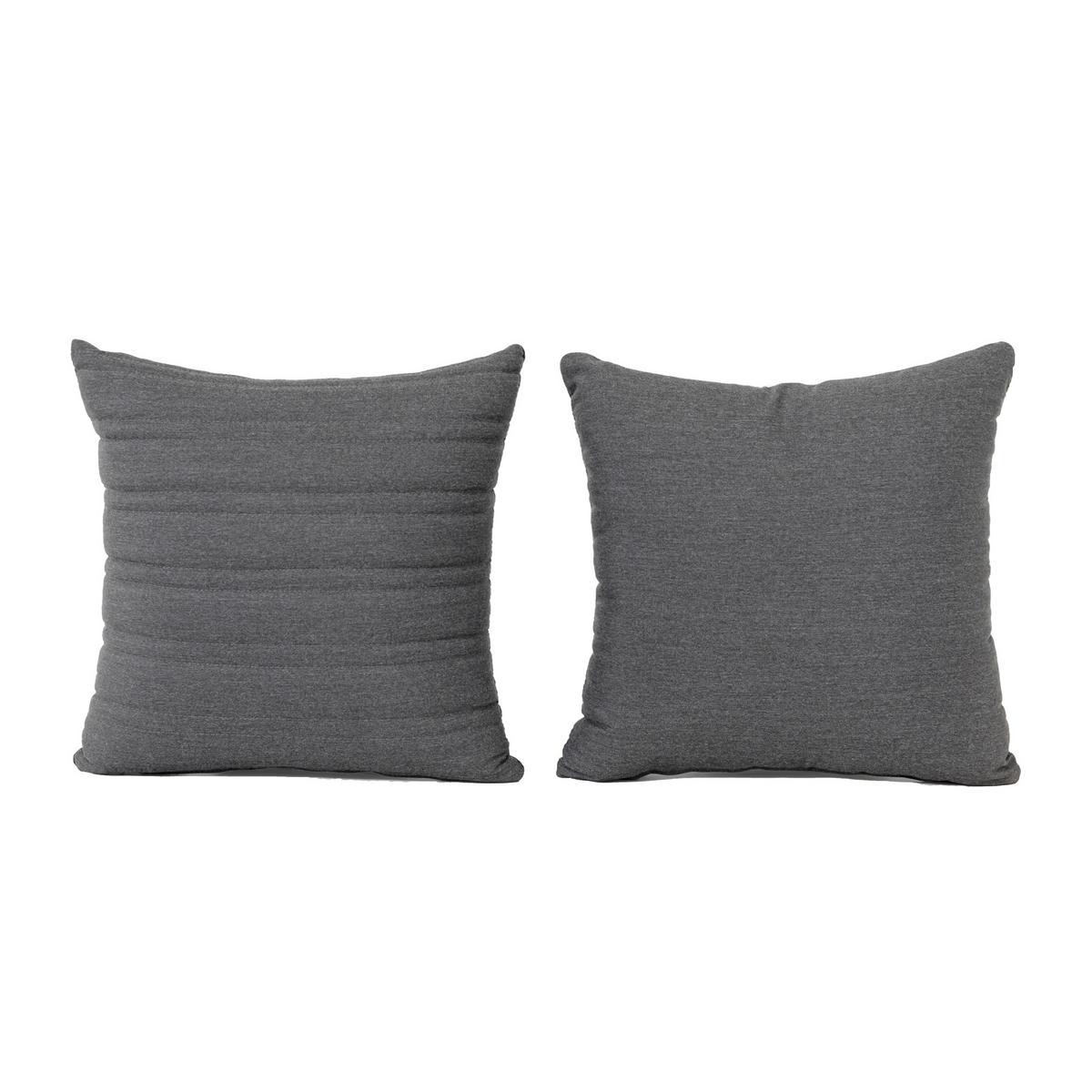 OUTDOOR-KISSEN LINE - Grau, MODERN, Textil (45/45cm) - Gardenson