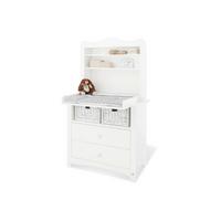 WICKELKOMMODE 130023BR FLORENTINA - Weiß, Trend, Holz (103/180/57-77cm) - Pinolino
